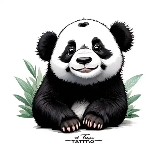 Baby Panda Sitting