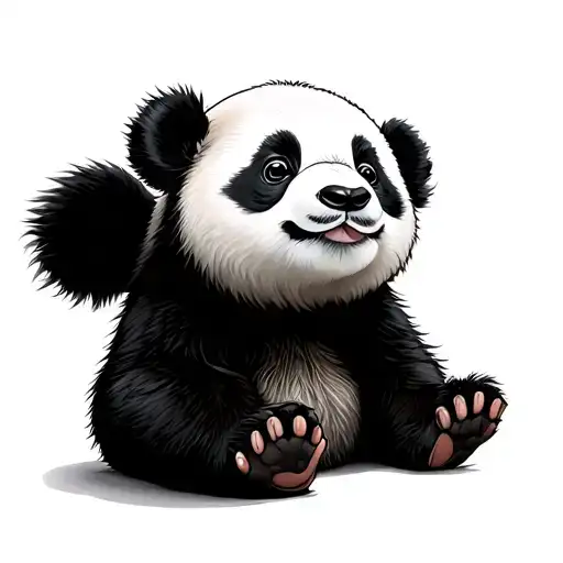 Baby Panda Sitting