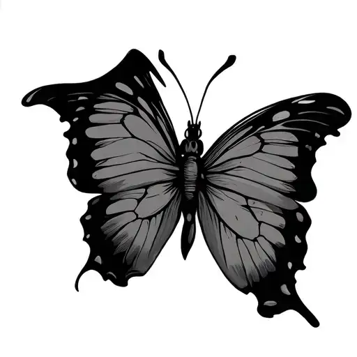 Fine Line Butterfly
