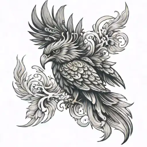 Phoenix King With Crown