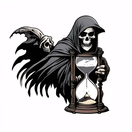 Sand Hourglass Grim Reaper