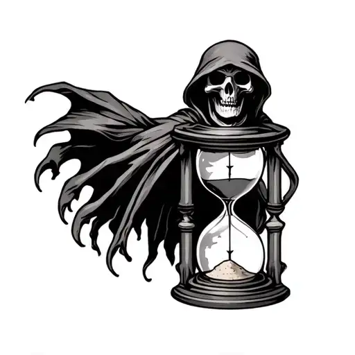 Sand Hourglass Grim Reaper