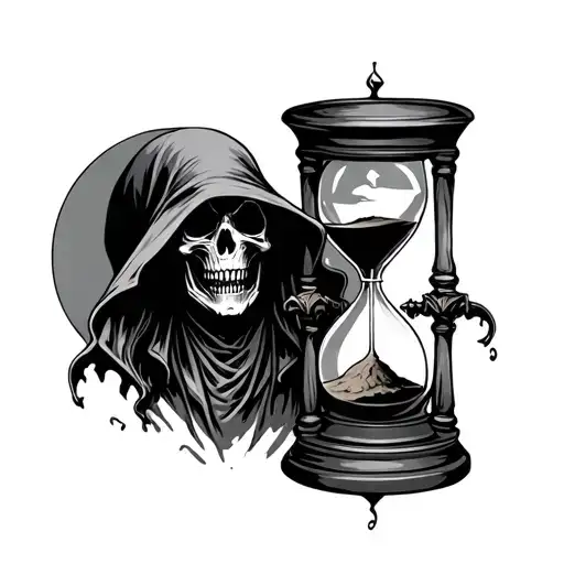 Sand Hourglass Grim Reaper