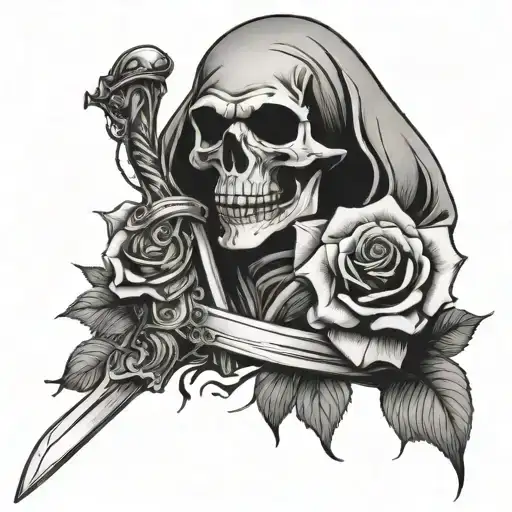 Grim Reaper Sword Rose Subliminal Message