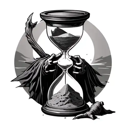 Sand Hourglass Grim Reaper