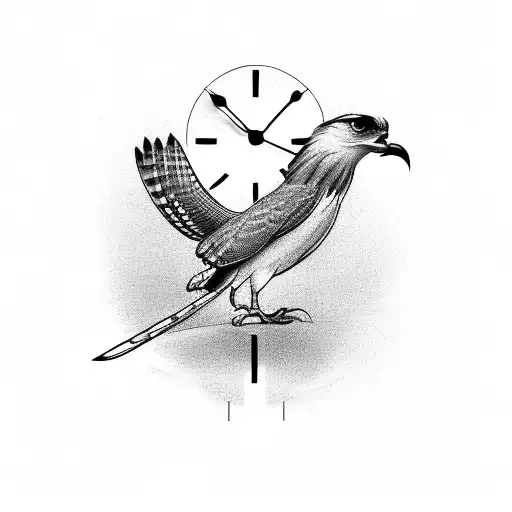 Clock And A Hawk