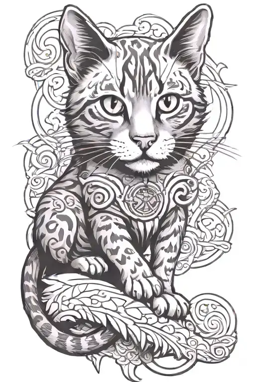 Anthropomorphic Cat Climber