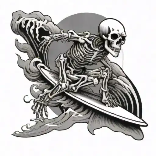 Skeleton Surfing Fine Line