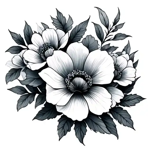 J 7 With Dainty Flowers