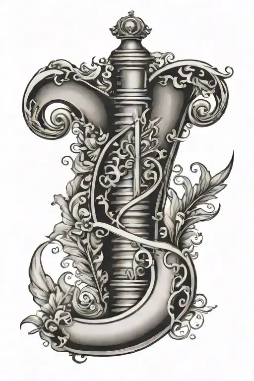 Last Name On Rib Going Vertical