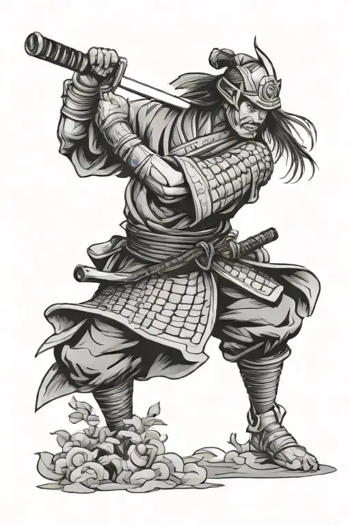Samurai With Sword