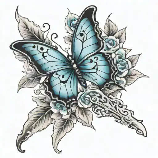 Scream Dagger Blue Butterfly Ivy