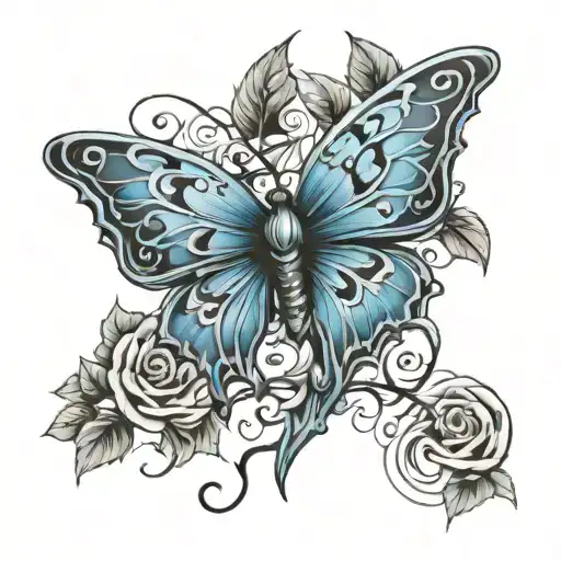 Scream Dagger Blue Butterfly Ivy