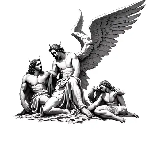 Thre Trinity Arc Angel Michael And The 7 Deadly Sins As Demons