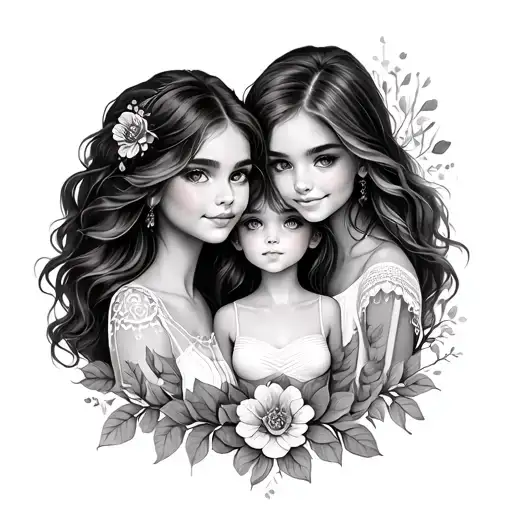 Three Matching Tattoos For Middle Daughter Oldest Daughter And Mom