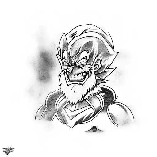 Papai Noel Tatuado E Ao Fundo Varias Escrita Vegeta