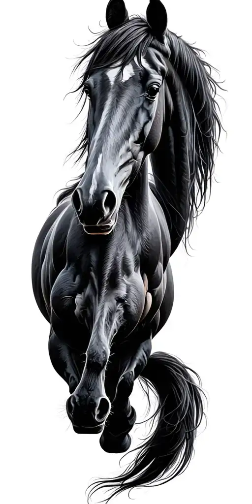 Horses Breaking Free