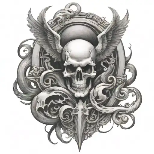 Good Over Evil Tattoo Idea