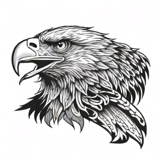 Eagle Combination Black And White
