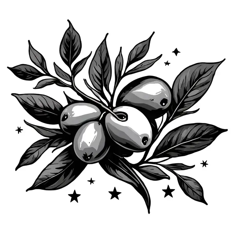 Olive Branch And Stars