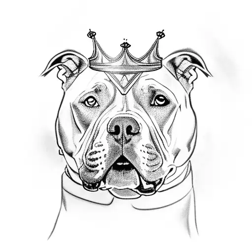 Pitbull With A Crown