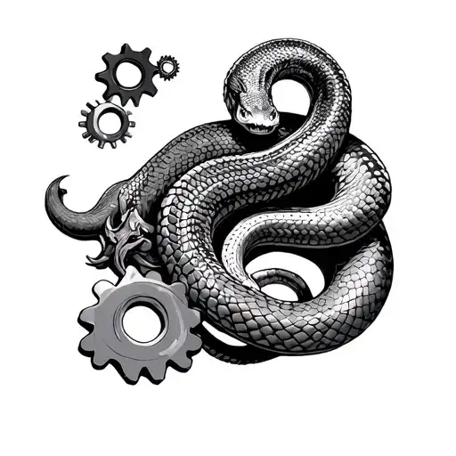 Snake Around Gears