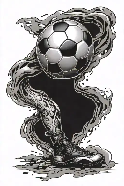Tattoo Of A Football