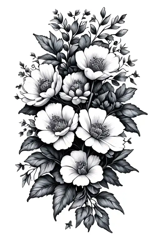 November And May Birth Flower Vine Wrapping