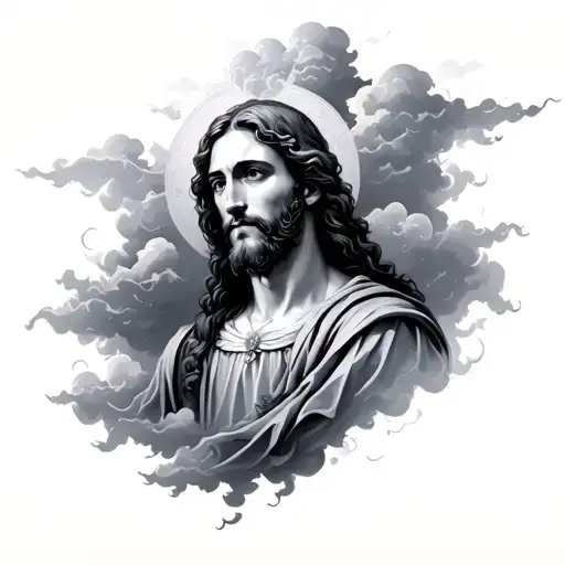 Christian With Clouds Floating