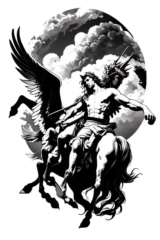 Perseus Riding Pegasus