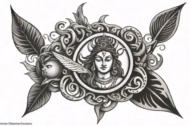 Shiva Tribal Ring Surrounded My Music Notes Intertwined