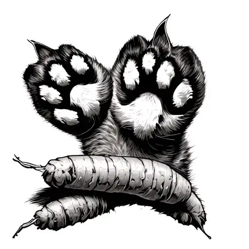 Cat Paws With Carrot