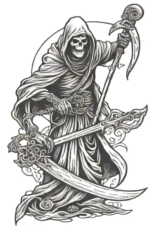 Grim Reaper With Scythe
