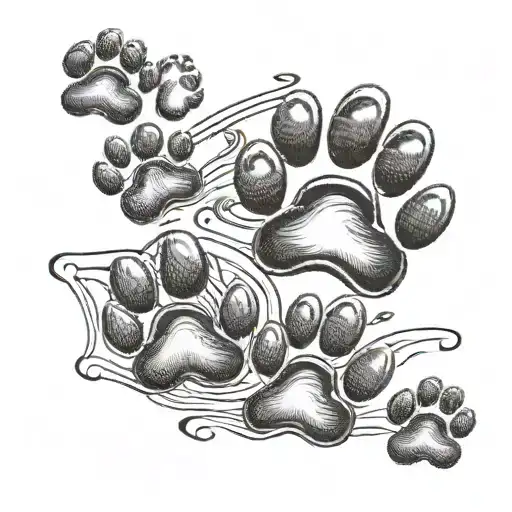 Dog Paw Prints