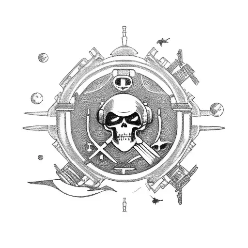 Astronaut Driving Pirate Ship