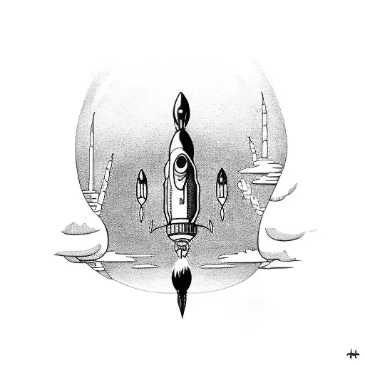 Rocket Ship In The Water