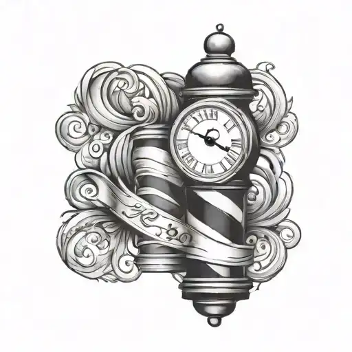 Barber Pole Clock