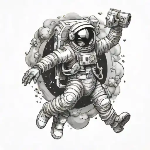 Astronaut Floating