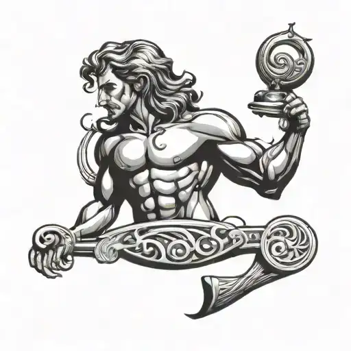 Aquarius Zodiac Male Symbol