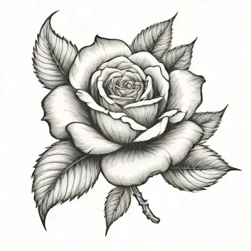 Rose With The Name Petals