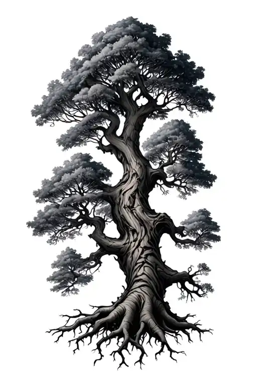 7 Trees Growing Roots