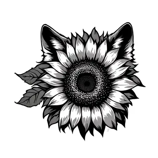 Sunflower Wolf