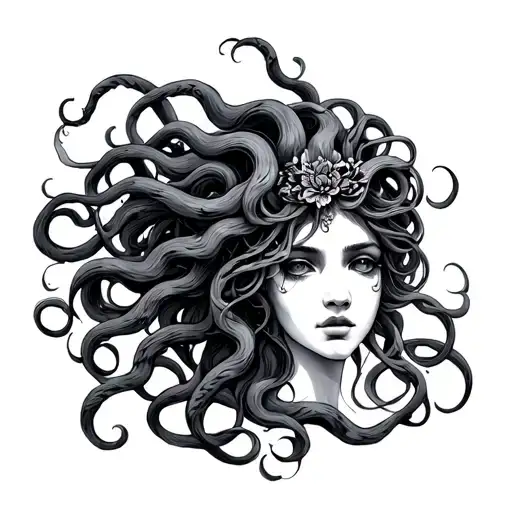 Medusa Full Body Shaped Like