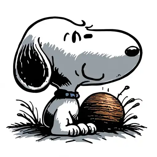 Snoopy Looking At The Sky