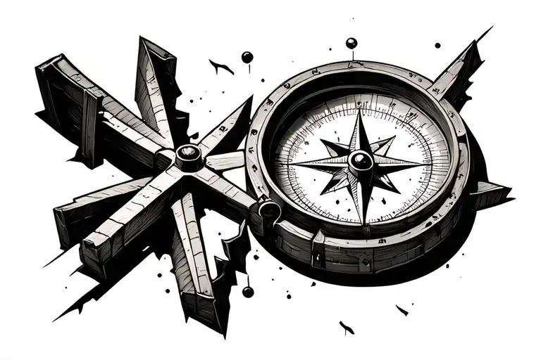Broken Compass With No Idea Of Direction