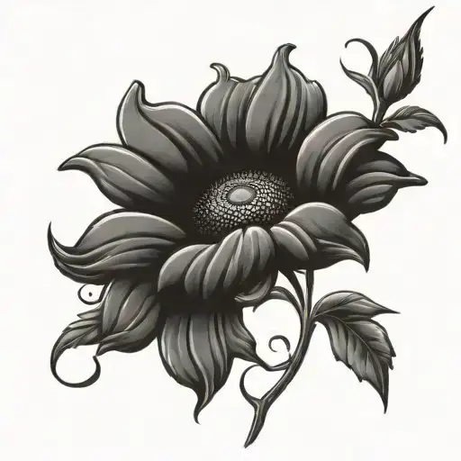 Mexican Flag And Sunflower Tattoo Design Inspired