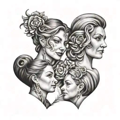 Mother Father Wife And Daughter