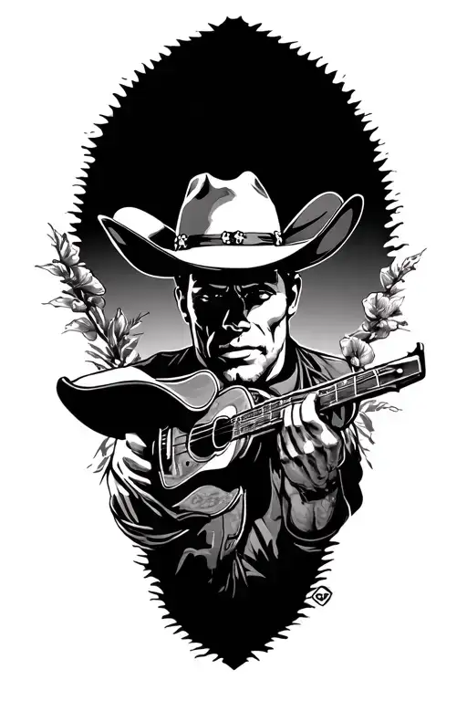 Texas Themed And Cowboys Half Sleeve