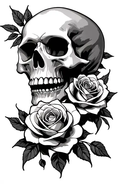 Skull And Roses