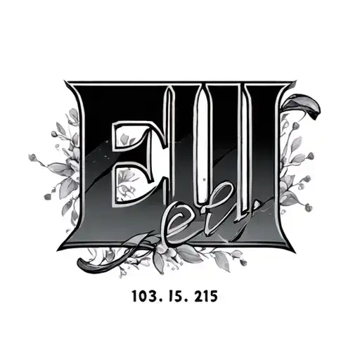 Name Eli With Date Below It